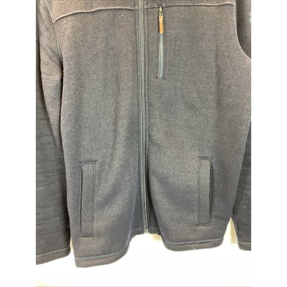 Smartwool Men’s Full Zip Dark Navy Hudson Trail Fleece Jacket size M Merino Wool - Picture 3 of 9